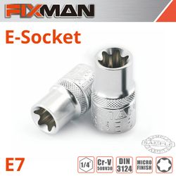FIXMAN 1/4' Drive E-socket 6 . E7